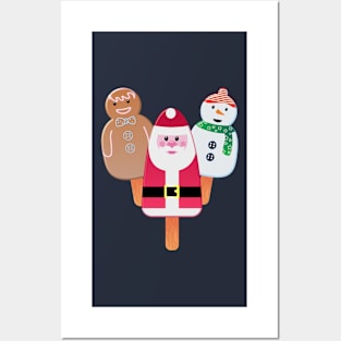 Christmas In July Festive Popsicles Posters and Art